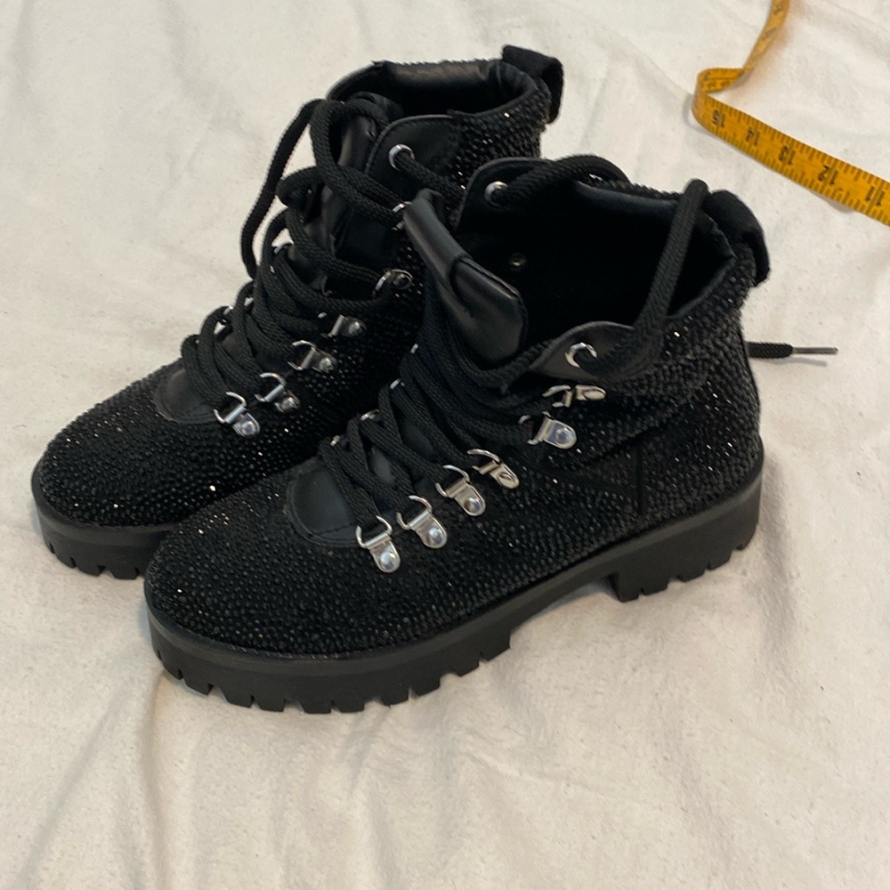 Glitter Hiking Style Boots
